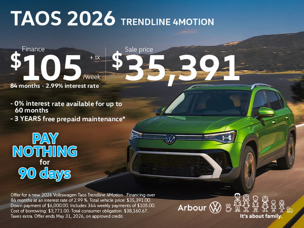 Taos 2026 Trendline 4motion