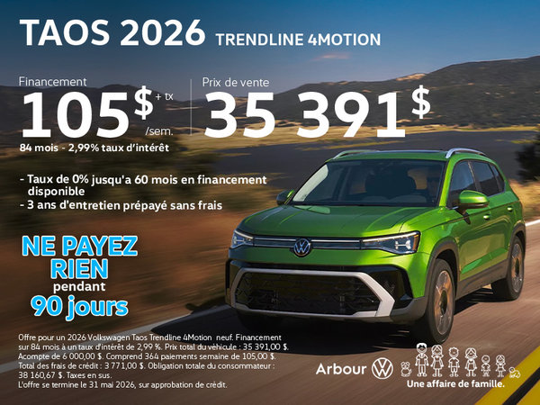 Taos 2026 Trendline 4motion