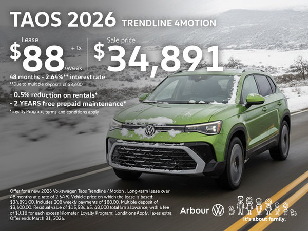 Taos 2026 Trendline 4motion