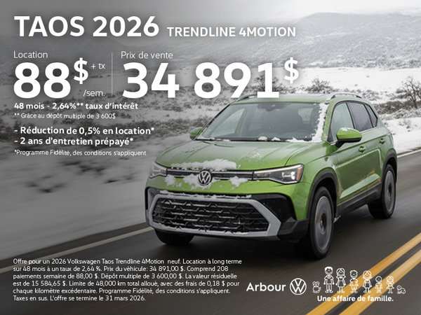 Taos 2026 Trendline 4motion