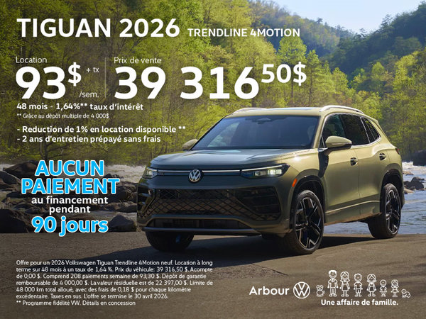 Tiguan 2026 Trendline 4motion