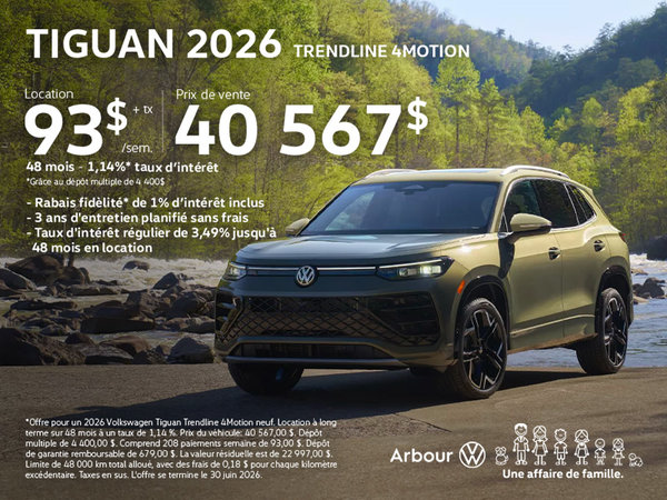 Tiguan 2026 Trendline 4motion