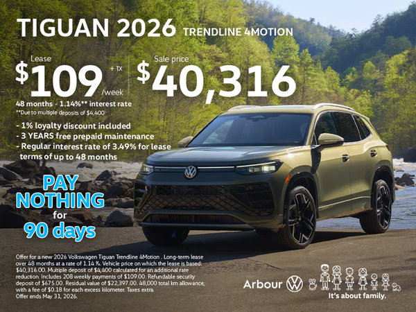 Tiguan 2026 Trendline 4motion