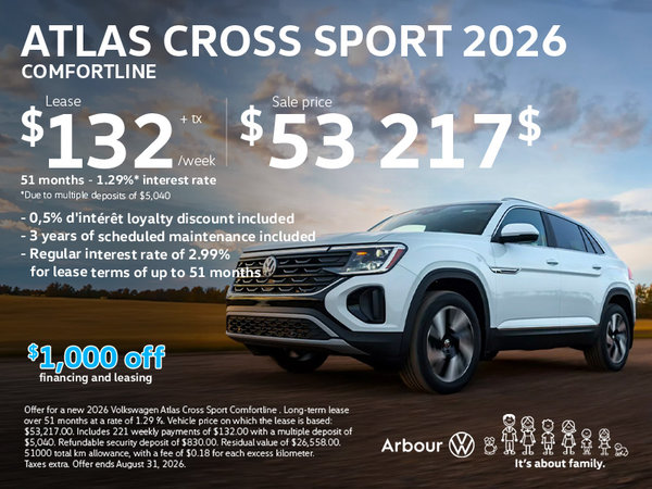 Atlas Cross Sport 2026