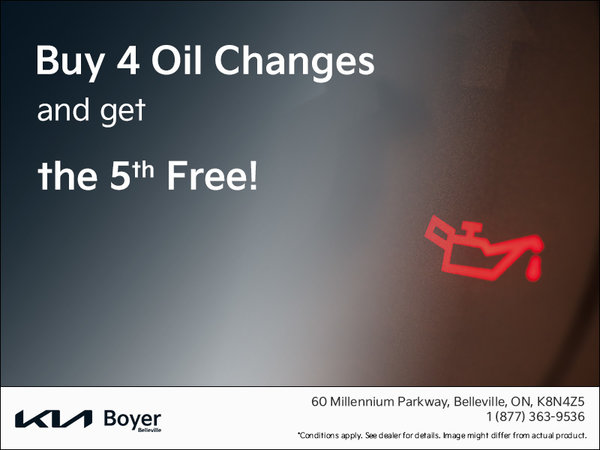 Buy 4 Oil Changes and Get the 5th Free