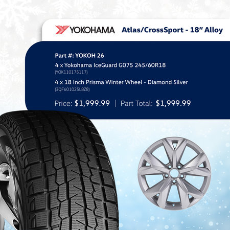 Yokohama Atlas/CrossSport – 18″ Alloy