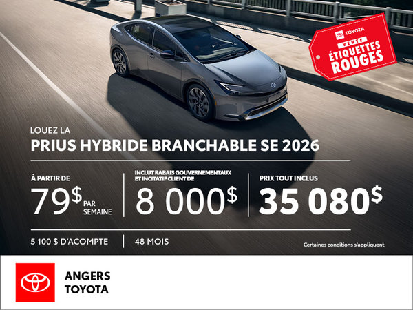 Prius Hybride Branchable SE 2026