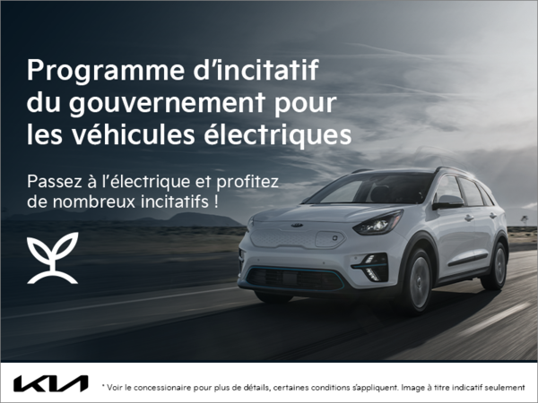 Programme d’incitatif du gouvernement pour les véhicules électriques