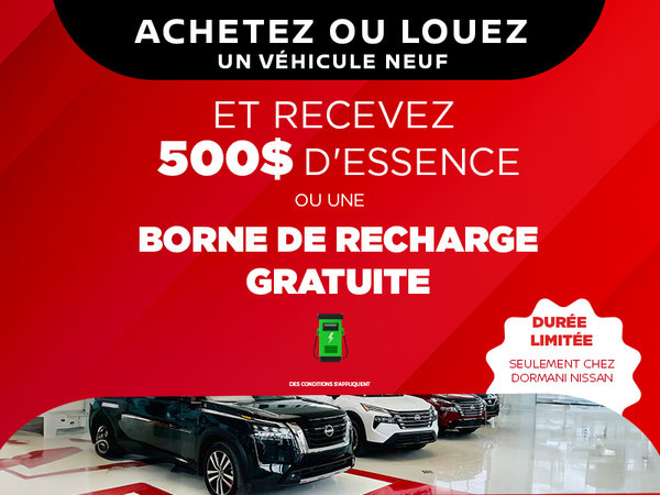 Recevez 500$ d'essence ou une borne de recharge