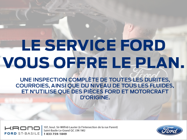 Le plan, offert par le service Ford!