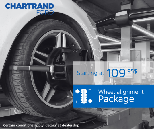 Get your wheel alignment package today!