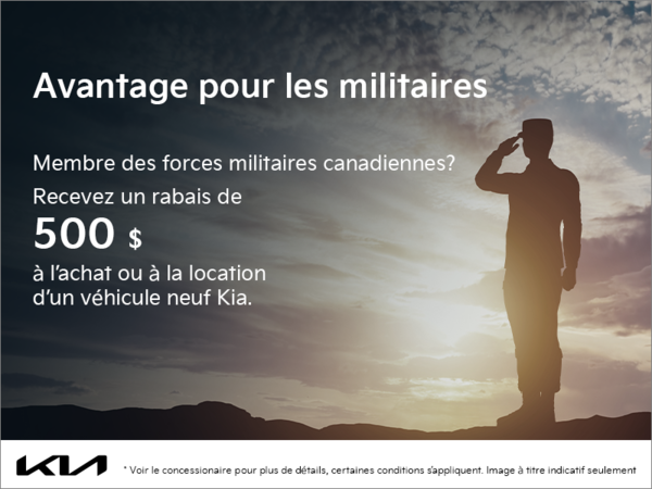 Avantages pour militaires