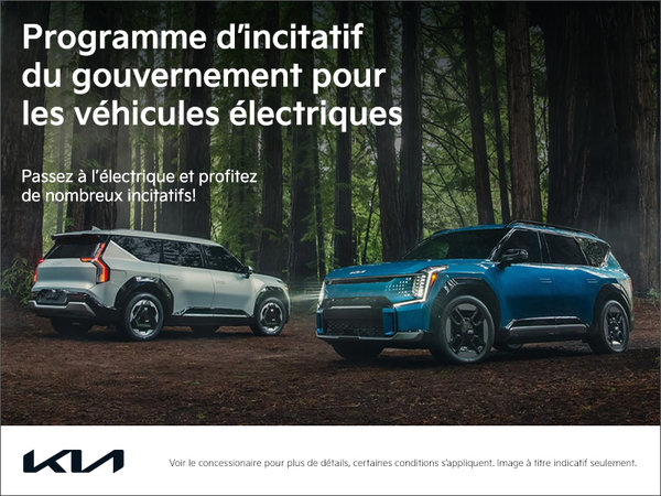 Programme d’incitatif du gouvernement pour les véhicules électriques