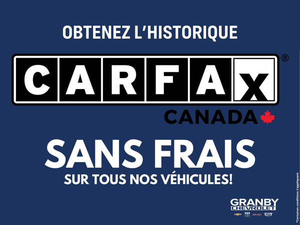 Obtenez votre CARFAX gratuitement !