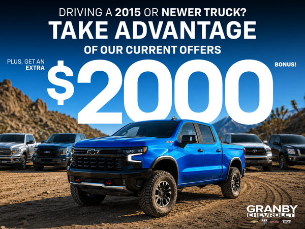 Get an Additional $2,000 Trade-In Bonus on Your Next Truck