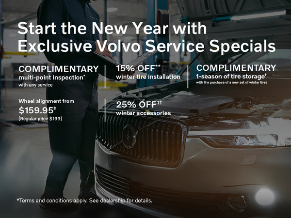 Start the New Year with Exclusive Volvo Service Specials