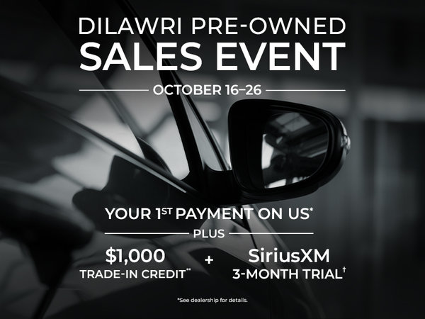 Dilawri Pre-Owned Sales Event | October 16–26
