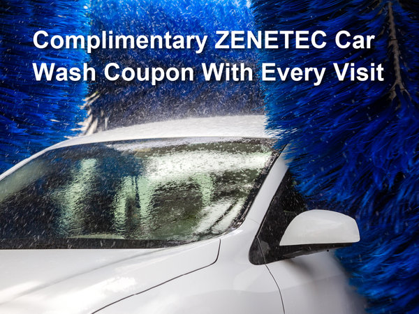 Complimentary Zenetec Car Wash Special