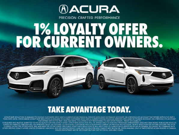Acura Canada 1% Loyalty Offer