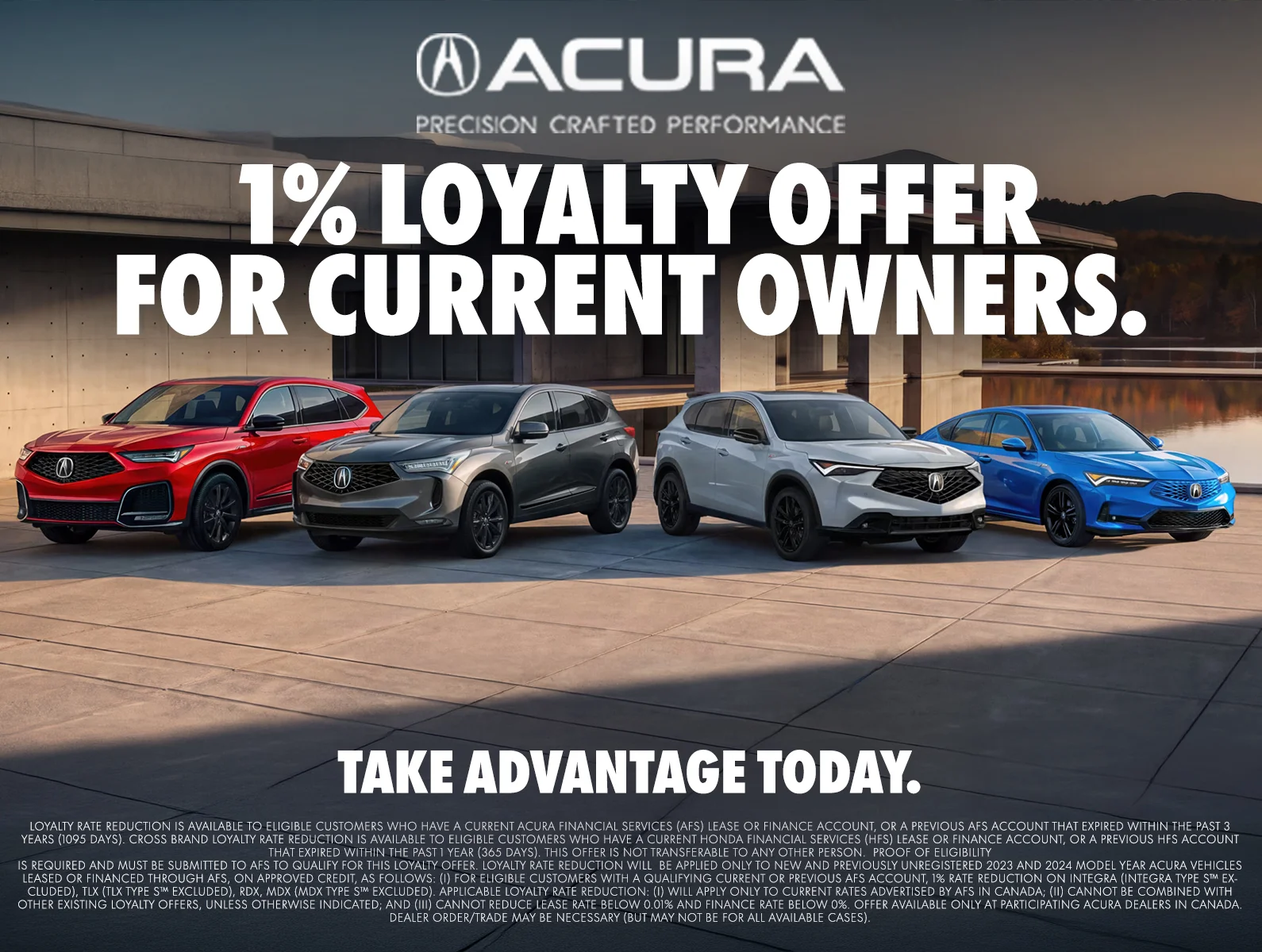 Acura Canada 1% Loyalty Offer