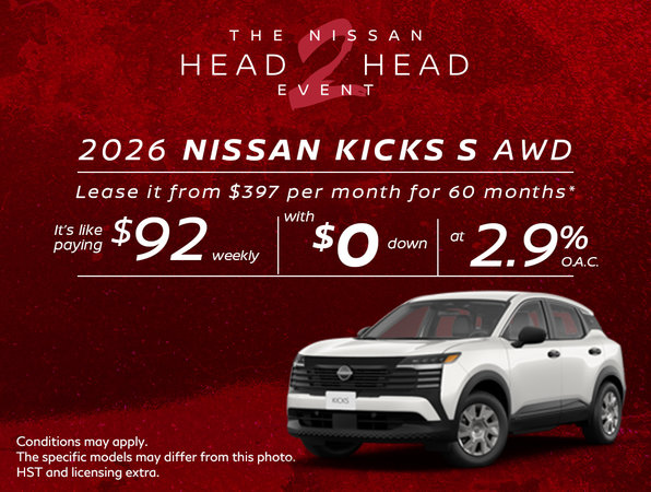 2026 Nissan Kicks S AWD