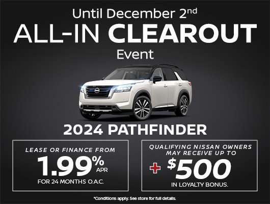 Nissan Pathfinder All-In Clearout Event Pathfinder