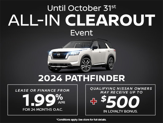 Nissan Pathfinder All-In Clearout Event Pathfinder