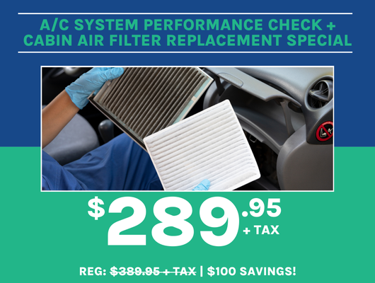AC Performance Check & Filter Replacement