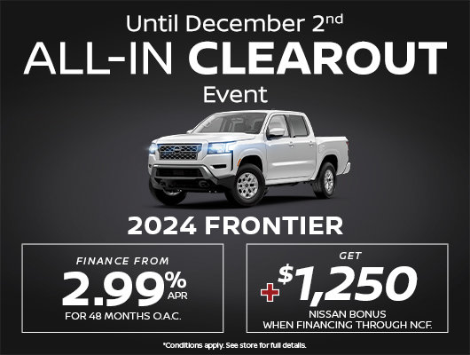 Nissan Frontier All-In Clearout Event