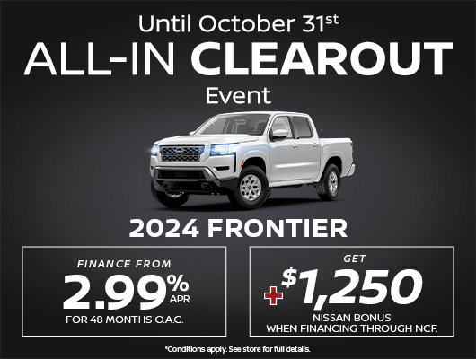 Nissan Frontier All-In Clearout Event with Drive Autogroup