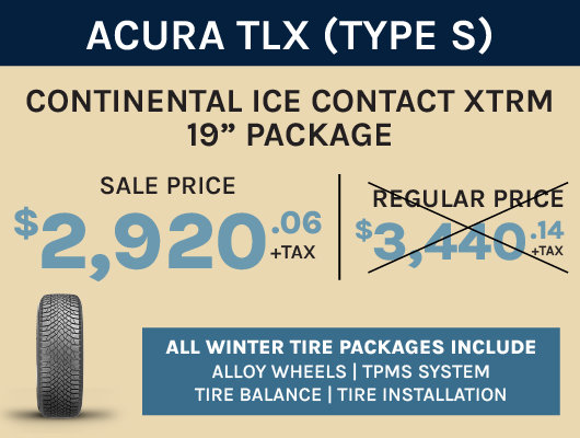 TLX (Type S) Winter Tire Package