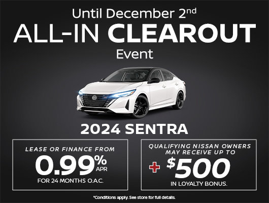 Nissan Sentra All-In Clearout Event with Drive Autogroup