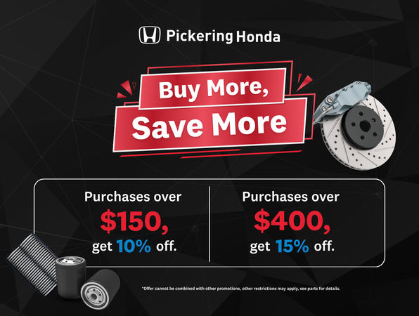 Buy More, Save More on Genuine Honda Parts