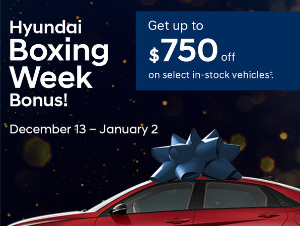 Hyundai Boxing Week Bonus