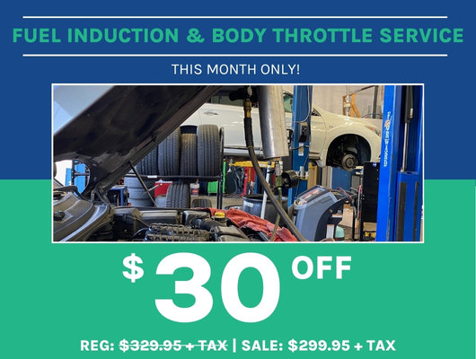 Fuel Induction & Body Throttle Service