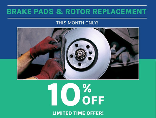 Brake Pad and Rotor Replacement Special