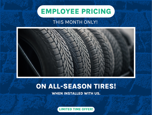 Employee Pricing on Tires