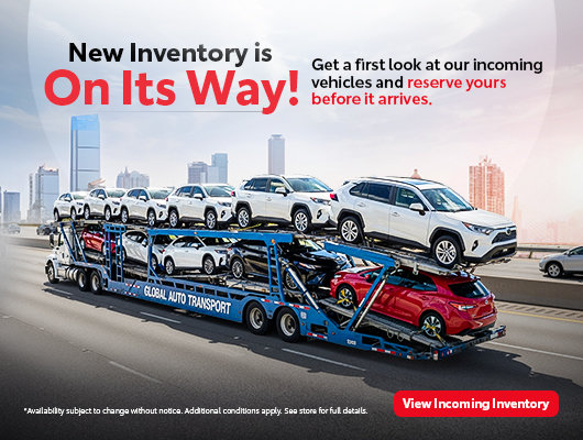 Incoming Toyota Inventory