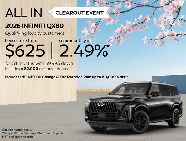 All In Clearout Event - QX80