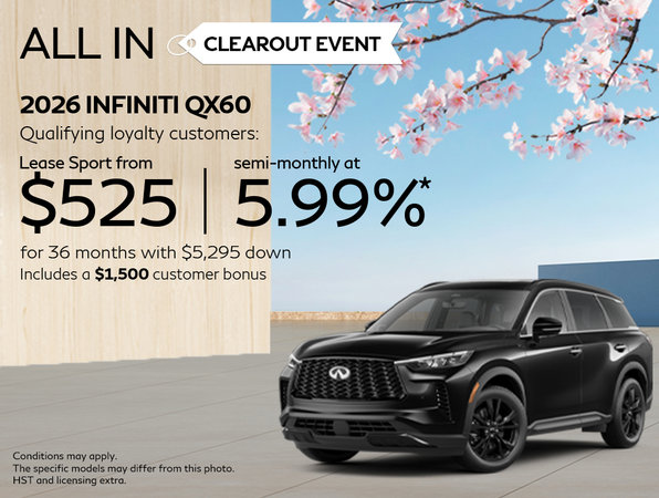 All In Clearout Event - QX60