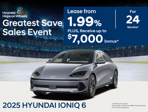 Greatest Save Event - Ioniq 6 Lease Offer