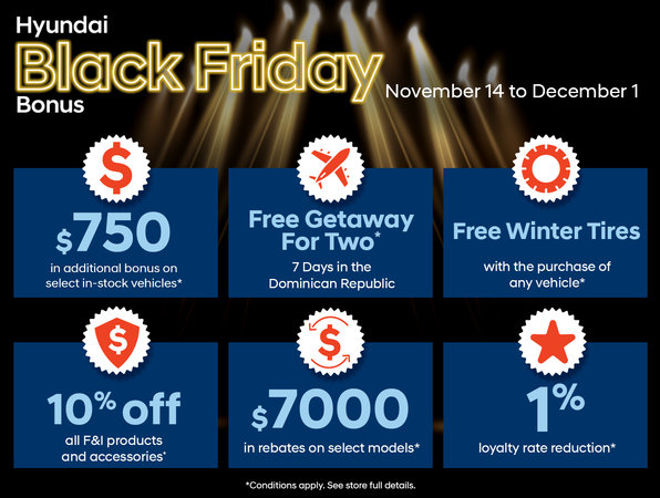 Hyundai Black Friday Bonus Sales Event