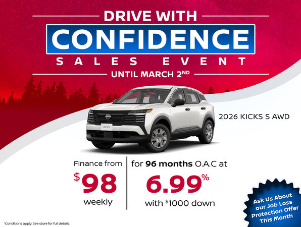 Drive With Confidence Sales Event - Nissan Kicks