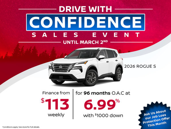 Drive With Confidence Sales Event - Nissan Rogue