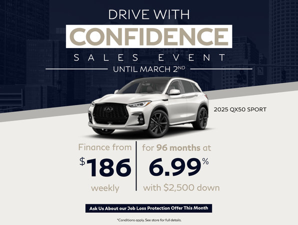 Drive With Confidence Sales Event - QX50 Sport