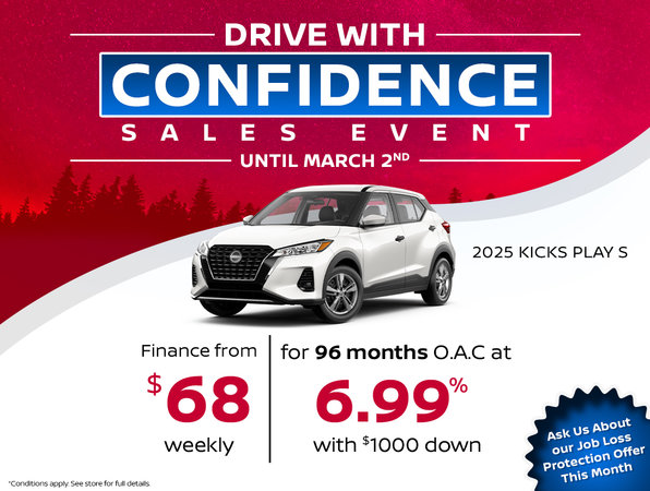 Drive With Confidence Sales Event - Nissan Kicks Play