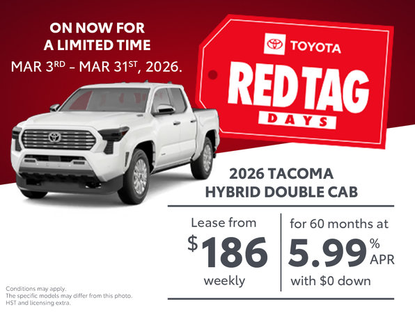 Red Tag Days - Tacoma Hybrid