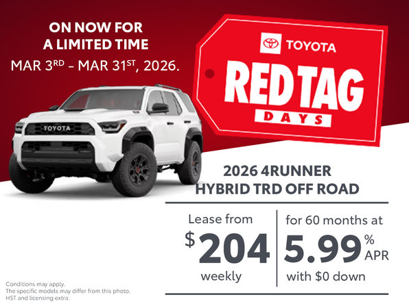 Red Tag Days - 4Runner Hybrid