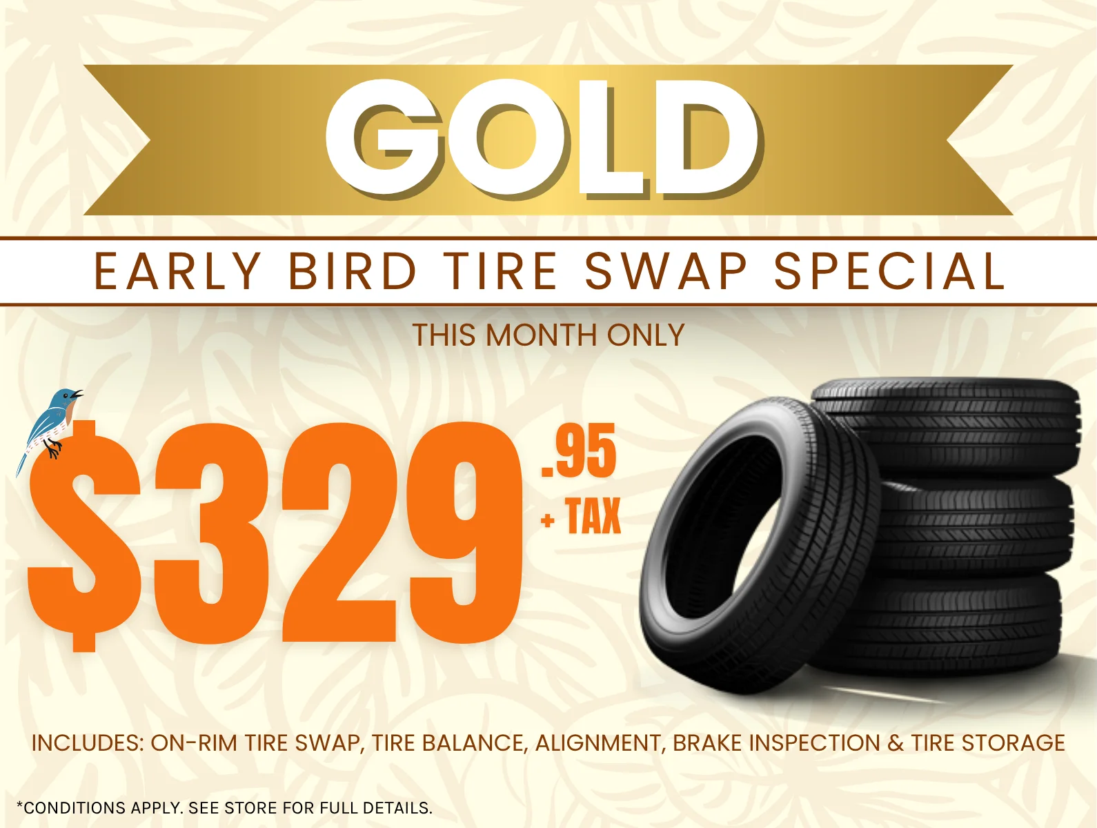 Gold Tire Swap Package