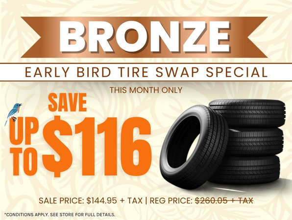 Early Bird Bronze Tire Swap Package